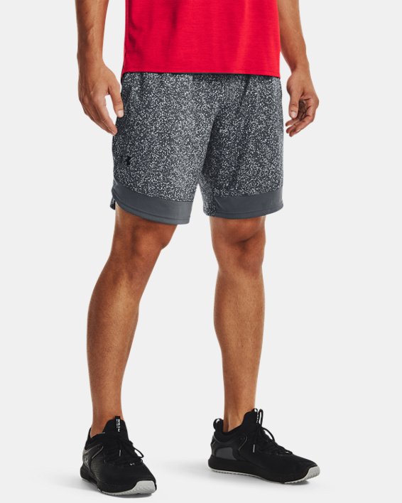 Men's UA Train Stretch Printed Shorts in Gray image number 0